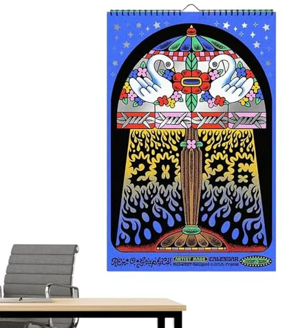 Djurkalender, planerare med estetiska modeller 2026 | Dekorativ kalender för 12 - för kontor sovsal lägenhet hem sovrum vardagsrum skola förskola butik