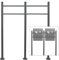 Mailbox Stand V3 anthracite Letterbox Ground Installation Postbox Letterbox