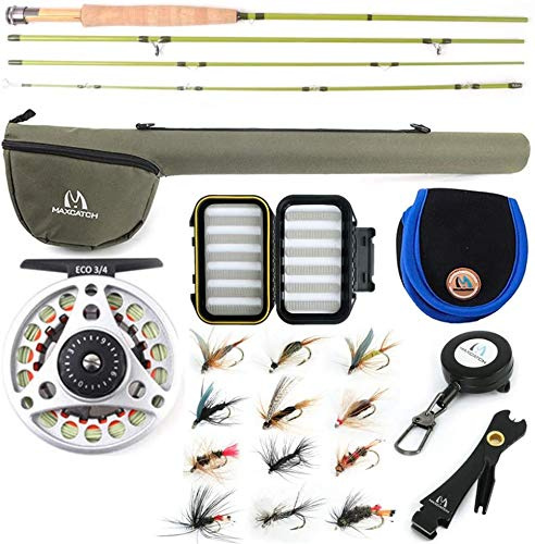MAXIMUMCATCH Maxcatch Ultra-Lite Fly Rod for Stream River Panfish/Trout Fishing 1/2/3 Weight and Combo Set Available
