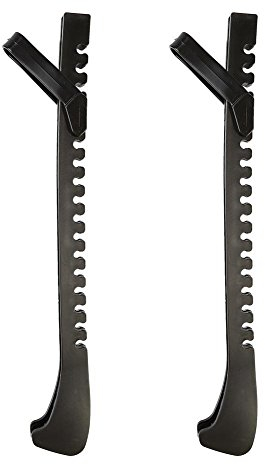 Dilwe 1 Paar Kufenschoner Schlittschuhe, Eva Eishockey Skate Guards Abdeckung mit Verstellbarer Schnalle Schoner für Schlittschuhe für Blattschutz zum Skaten (Schwarz)