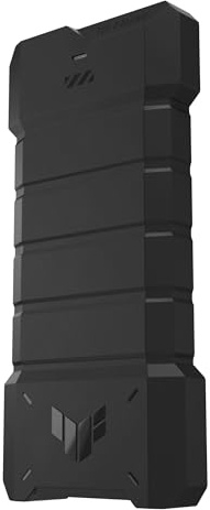 ASUS TUF Gaming AS2000 Plus USB-C 3.2 Gen 2x2 Portable M.2 NVMe PCIe SSD 2 TB (IP68 Wasser- und Staubschutz, Gehäuse aus Aluminiumlegierung mit Wärmeleitpad, gebündelte NTI Backup Now EZ)