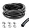 URAQT Tuyau D'essence, 1m Ø 8mm Kit Conduite de Carburant, avec 6pcs Colliers de Serrage Tuyau de Conduite de Carburant, Kit de Tuyau de Carburant Conduite pour Petit Moteur/Moto/Voiture