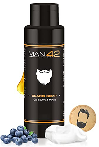 MAN42 Bart Seife, Bartshampoo, Männer Beard Soap, 100ml