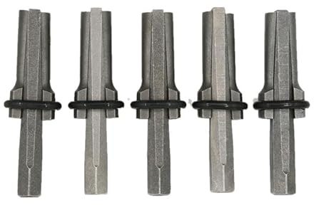 MYAYD Lot de 5 cales de cheville à main 16 mm, résistantes, fendeur manuel de pierre pour sculpteur, trottoir, démolition, rénovation de maison - Noir
