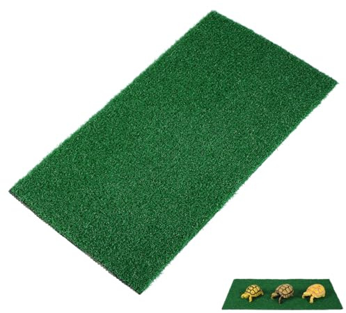 jojofuny Artificial Grass Turf: Turtle Basking Ramp, Aquatic Grass Lawn, Simulation Reptile Turf for Pet, Fish Tank Reptile Ramp Terrace Turtle Resting Basking Platform