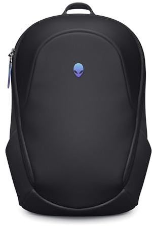 Alienware 16 Backpack - AW5625P - 21L Capacity, 3D Breathable mesh, Magnetic pocket organizers, RFID safe pocket, Weather resistant, 3D Iridescent reflective Alienware logo - Alienware Black