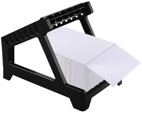 Label Holder for 6x4 Labels, Labels Dispenser Compatible with Munbyn, Fanfold & Roll Labels, Thermal La-bel Printer Accessory for Desktop Label Printer