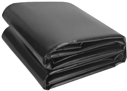 WGLF SUN Pond Liner 1750 x 2300 cm UV Estable Estanque Negro Lona Estanque Fcil de Cortar para Jardin Exterior Prefabricado, Tortugas, Fuentes Invernaderos, Negro