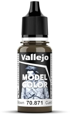 Vallejo Model Color 17 ml Acrylic Paint - Leather Brown
