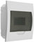 Boîte à fusibles IP40 - Encastrée - 1 rangée - 8 modules - 1 x 8 - Avec rail DIN - Répartiteur encastré