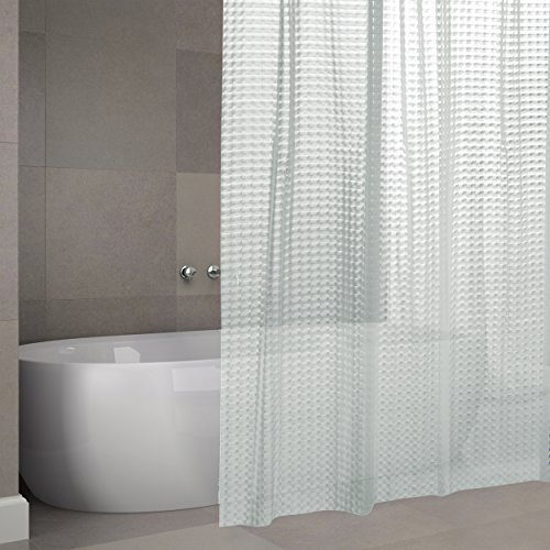 MSV Cotexsa by Premium Anti-Schimmel Eva 3D Duschvorhang - Anti-Bakteriell, waschbar, 100% wasserdicht - „Bombay“ 180x200cm – Made in Spain