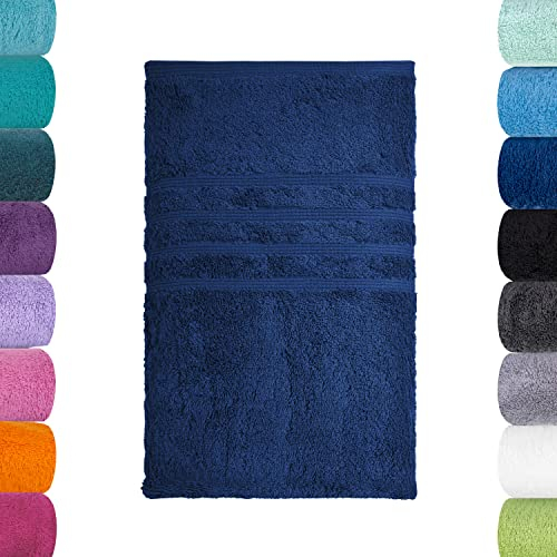 Lavea Duschtuch, Navyblau, 70 x 140 cm Premium Frotteeserie Bali | GOTS Zertifiziert, 100% Bio Baumwolle