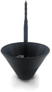 333 Pack 10 samlar fett för skinka (svart färg)