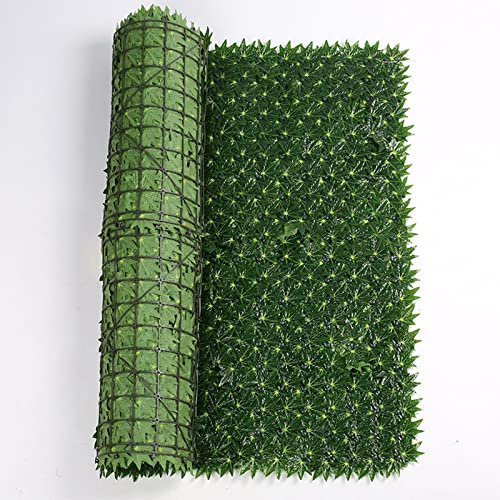 Rotolo di siepe di Foglie di edera,Privacy del Muro Foglie di Edera Rotolo di Siepi Schermanti,Frangivista per Ringhiera Cortile Patio(Size:1.5x9m)