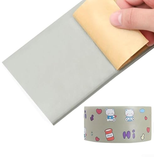 Aislamiento térmico y reductor de ruido para baño y cocina, cinta de esponja automática para evitar la congelación y embellecer tuberías de fontanería (gris verde)