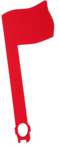 Uonlytech Boîte aux Lettres en Acrylique 17,5 X 8 Cm avec Drapeau Rouge Rotatif et Mini Drapeau, Pièces de Rechange pour Boîte aux Lettres, Accessoire de Signalisation Courrier, pour