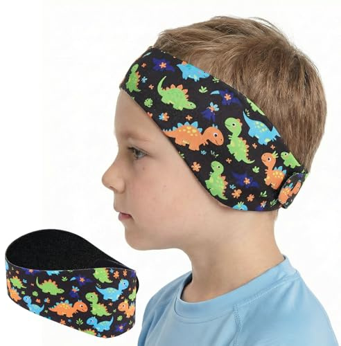 Gogokids Diadema de natación de neopreno para niños y jóvenes, banda de protección auditiva impermeable de alta elasticidad, 1 paquete, M