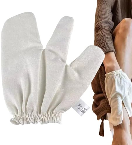 Tvätta Handskar För Dusch - Silk Body Scrubber Handske, Återanvändbart Ansiktsexfolieringsverktyg, Skonsam Hygienrengöring, Mjukt Hudpoleringstillbehör | Spa Massage Mitt För Rygg, Fötter