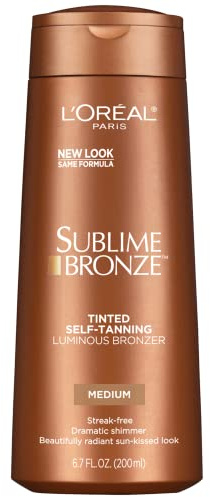 L'Oreal Paris Sublime Bronze Luminous Bronzer Self-Tanning Lotion, 6.7 oz.
