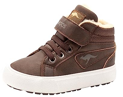 KangaROOS KaVu III Unisex Baby Sneaker, Braun (Dark Brown/Sand 343), 23 EU