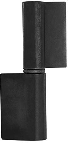 SOTECH Bisagra de puerta Ø 25 mm con orejeta para soldar 25 mm Altura: 150 mm Herraje de puerta para soldar en la bisagra Bisagra de puerta