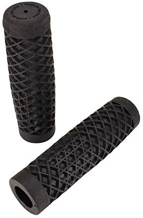 VansWaffle Pattern Rubber Motorcycle Grips - BLACK - Sold as a pair for 7/8 bars - Made In The USA …