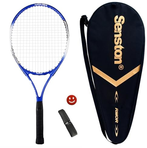 Senston Tennisschläger 25 One-Piece-Design Tennis Schläger Set mit Tennistasche,Overgrip,Vibrationsdämpfer