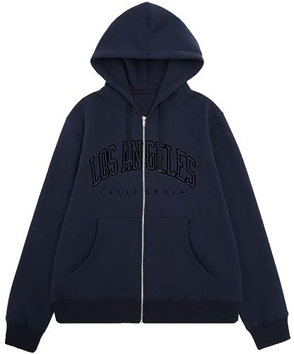 Jacke Winter Damen Warm Damen Herbst und Winter Reißverschluss-Kapuzenpullover Europa und die Vereinigten Staaten Jacken Damen Freizeit Vielseitig Street Must Have Plüschteddy (NY2, M)