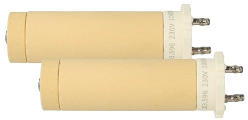vhbw 2x elemento riscaldante sostituisce Leister 103.596 per pistola di saldatura a aria calda - Nucleo in ceramica, 3 x 10,3 cm