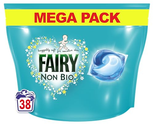 Fairy Non Bio PODS® Washing Liquid Capsules, For Sensitive Skin, 38 Washes