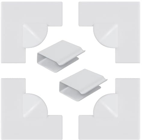 Magnetic Window Screen Accessories for DIY Window Screen - Including 4 Corner Handles, 2 Windproof Clips