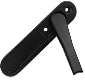 Manijas de ventana, cerraduras de ventana, accesorios de hardware de ventanas ocultas de aleación de zinc blanco/negro, manija de pantalla con tornillos de acero inoxidable, manijas de ventana (Wit)(B