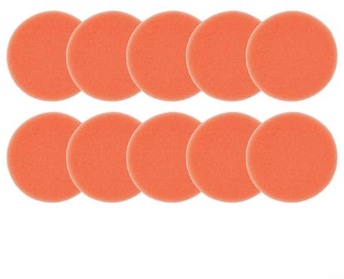 Confezione da 10 tamponi in spugna da 75 mm per lucidatura e lucidatura auto, cuscinetti rotondi in schiuma per lucidatura e lucidatura