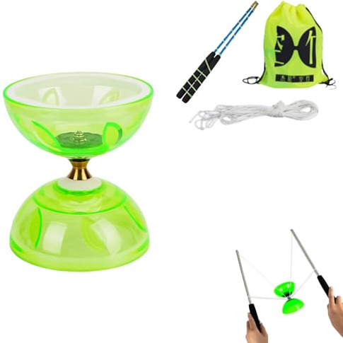 Eterspr Diabolo, Diábolo con Rodamientos de Bolas, para Principiantes y Profesionales, Circo y Malabares