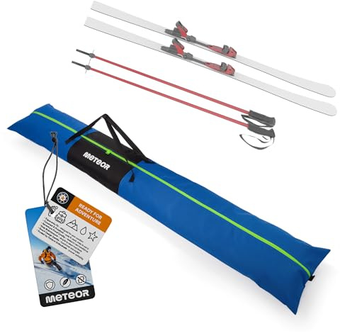 meteor Sac de Ski Croma 180 cm – Housse de Ski imperméable Pliable en Polyester 600D avec poignées ergonomiques