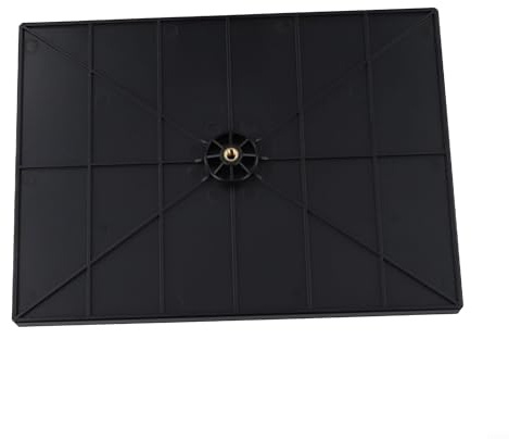 Plateau de projecteur en plastique noir compatible avec trépied, moniteurs d'équipement DJ, adaptateur à vis 6,35 mm, design épais léger et stable, taille 25 x 18 cm