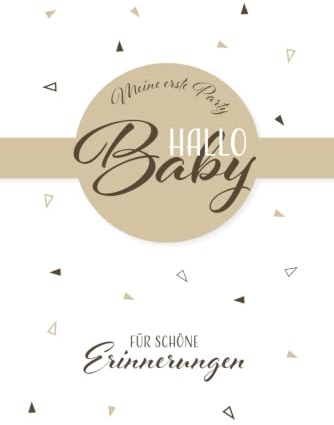 Baby Shower Gästebuch für Fujifilm Instax Mini: Wünsche, Fotos & Erinnerungen zur Babyparty (Beige)