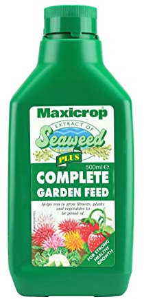 Maxicrop PPCGFYDL Complete Garden Feed, 500ML - All Purpose Fertiliser - with Seaweed Extract - for Strong Growth and Healthy Root Development - Plant Nutrition - Indoor and Garden Use