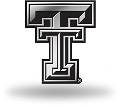 Rico Industries NCAA Texas Tech Red Raiders Chrome Finished Auto Emblem 3D Sticker , Silver