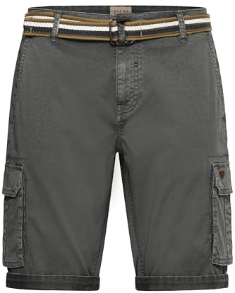 Blend Brian Herren Cargo Shorts Bermuda Kurze Hose Mit Gürtel Regular Fit, Größe:M, Farbe:Granite (70147)