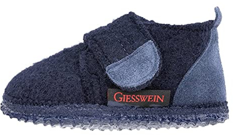 Giesswein Baby-Hausschuhe Unterstaufen - Warme Baby Lauflern Schuhe mit Klettverschluss, Rutschfeste Kinder Krabbelschuhe