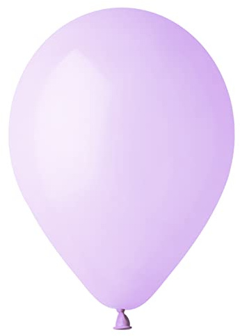 Busta 100 palloncini in lattice naturale Premium Quality G120 (Ø 33cm / 13), viola lilla pastello