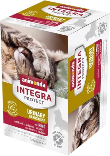 Animonda Integra Protect Urinary Oxal Nourriture pour Chat Humide (6 x 100 g), recommandée par Le vétérinaire en Cas de calculs urinaires, complément Alimentaire développé avec des vétérinaires pour