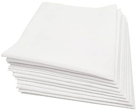 OnlyBee Men's 5/10/20 Pack Large 36cm Square Handkerchiefs Cotton Blend Pocket Hankies Wedding
