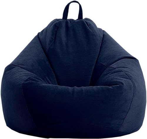 WWQQKJ Funda for Silla Tipo puf de Pana, Funda for Silla Tipo puf (sin Relleno) Extra Grande y Suave for niños(Marina Militare,80x90 cm)