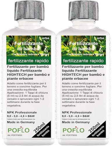 Fertilizzante per bambù liquido Fertilizzante HIGHTECH per bambù e piante erbacee 500ml