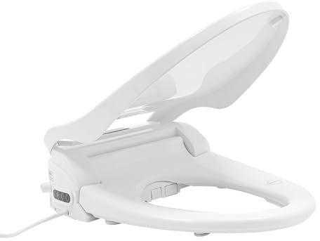 Smart Dusch Electronic WC Bidé My Eco-funktion, självrengörande och uppvärmd sits, LED-nattlampa, smart toalettdisplay med en längd på mer än 19,29 tum