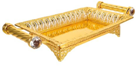 Cabilock 1pc Chic Wohnzimmer Obst Tablett Snack Servierplatte Dekorative Lagerung Tablett Für Nuss Dessert Snack Obst Trockenobst