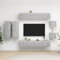 CCCINER 8-TLG. TV-Schrank-Set Betongrau Holzwerkstoff,Hängendes TVSchrankSet in Betonoptik Praktisch & Stilvoll für Ihr Wohnzimmer TV-Bänke, TV-Möbel