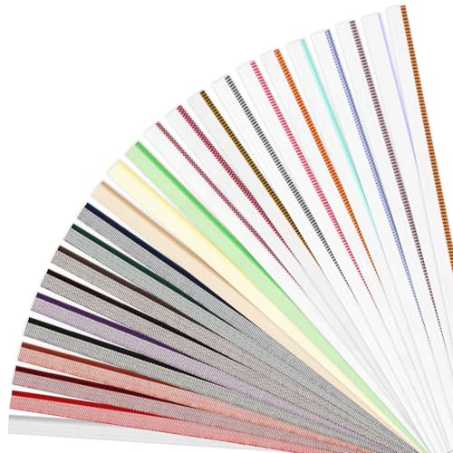 HJZHII 24 cerchietti per rilegatura libri, 30 cm, 24 stili, kit per rilegatura libri, in cotone, larghezza 1,5 cm, fasce terminali per la decorazione di libri, riparazione di libri (24)
